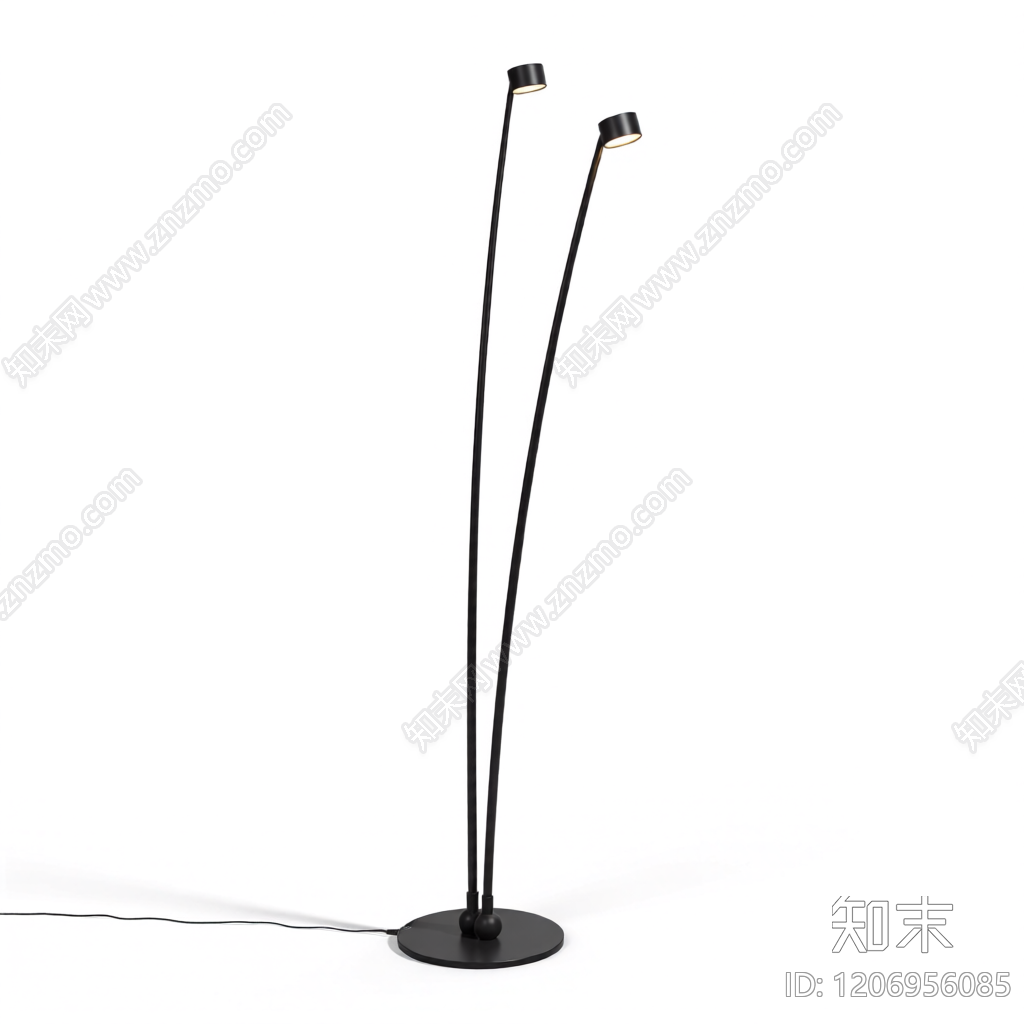 双头落地灯3D模型下载【ID:1206956085】