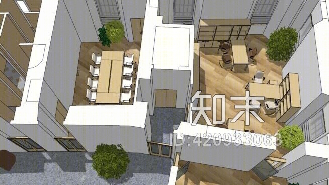 办公楼SU模型下载【ID:420933063】