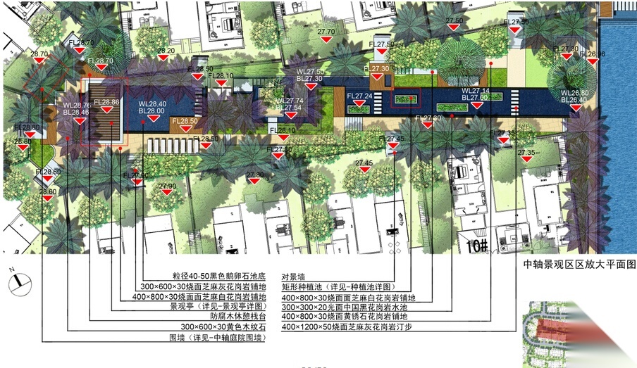 [海南]三亚高端温泉度假公寓景观设计方案（东南亚风格）施工图下载【ID:161045102】