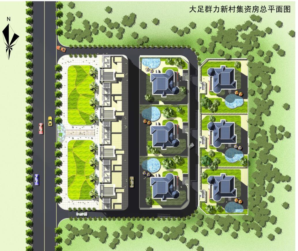 大足群力新村别墅建筑设计方案cad施工图下载【ID:149870166】