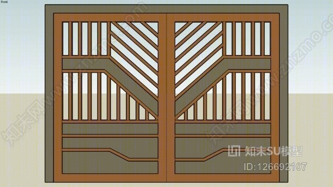 水门，宿舍SU模型下载【ID:126692107】