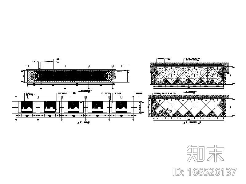 [陕西]园林式酒店餐厅设计CAD施工图cad施工图下载【ID:166526137】