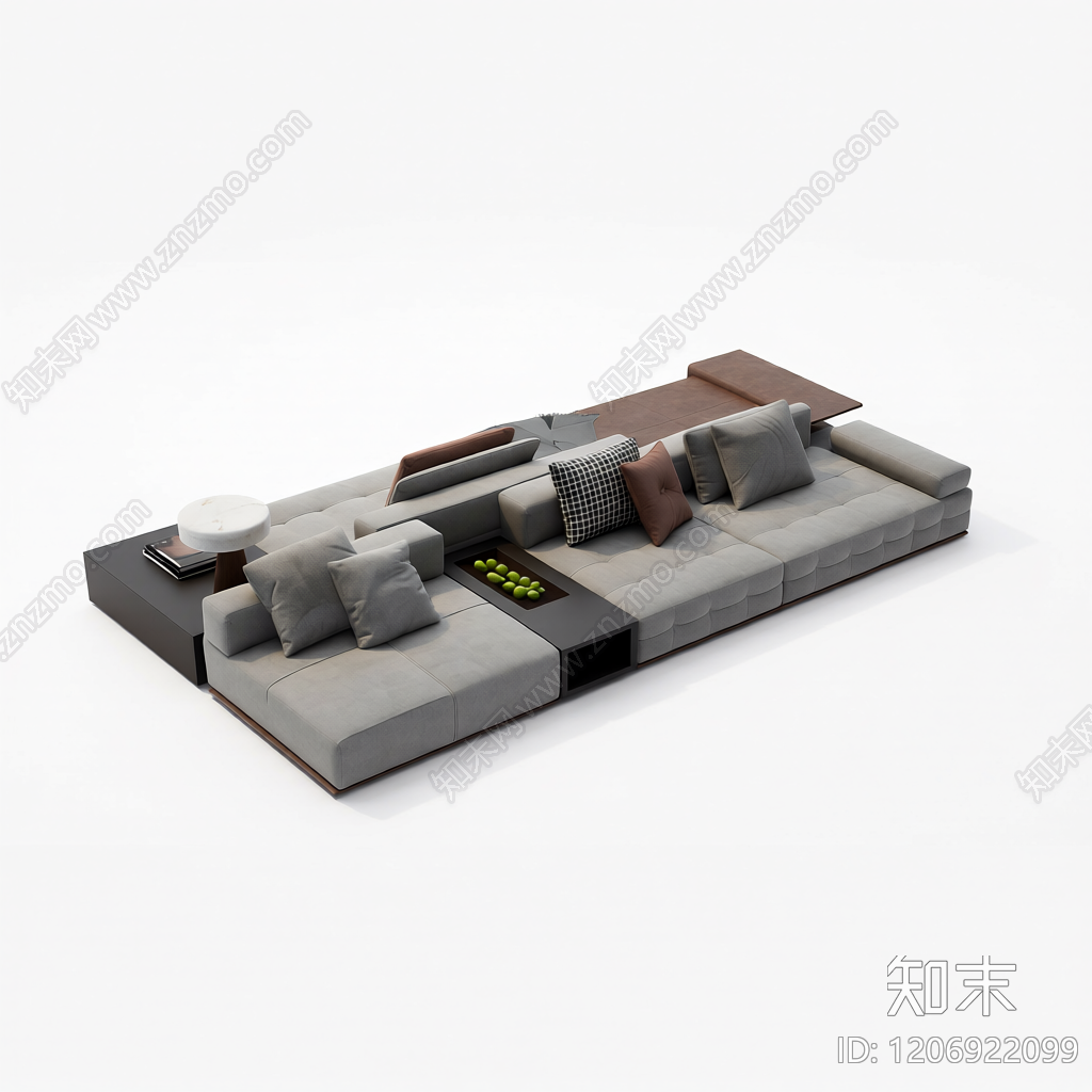 模块化组合沙发3D模型下载【ID:1206922099】