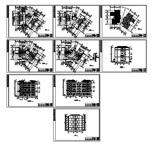 某六层复式公寓建筑建筑方案图cad施工图下载【ID:149848115】