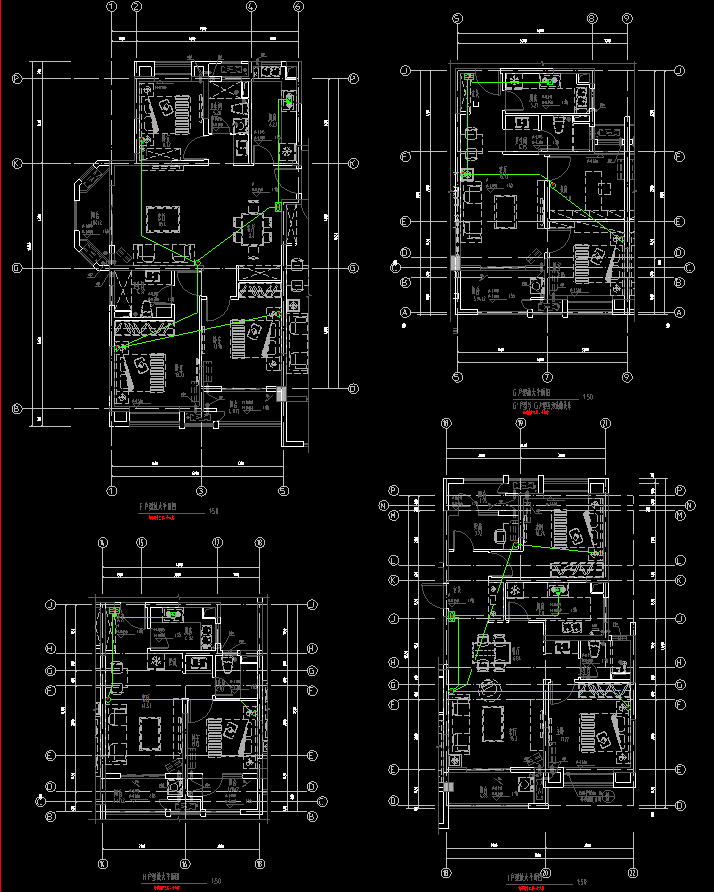 上海闵行高层住宅小区项目全套图纸（建筑、结构、机电）cad施工图下载【ID:167267136】