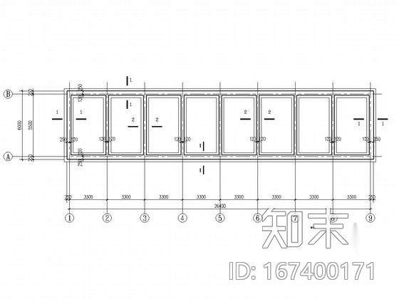 单层砌体结构办公楼结构施工图施工图下载【ID:167400171】