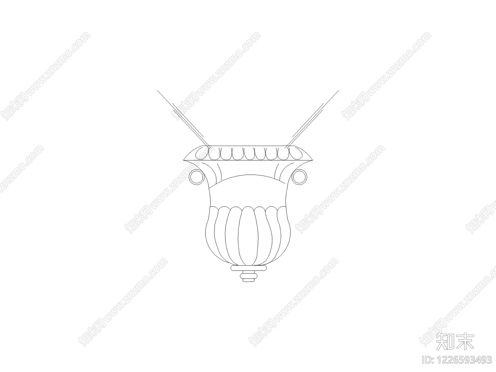 摆件cad施工图下载【ID:1226593493】