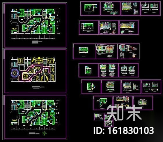 某KTV装修图cad施工图下载【ID:161830103】