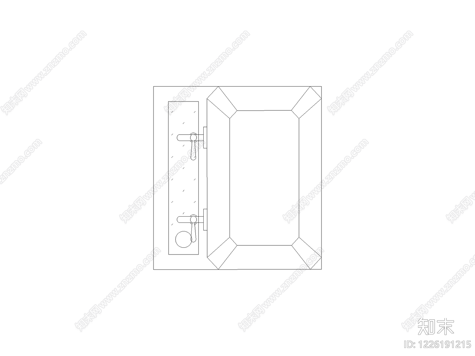 门cad施工图下载【ID:1226191215】