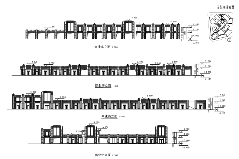 [深圳]简洁现代风格花园住宅区规划设计（含cad）cad施工图下载【ID:165154116】