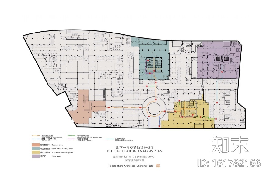 [天津]陆家嘴办公楼设计施工图（附效果图）cad施工图下载【ID:161782166】