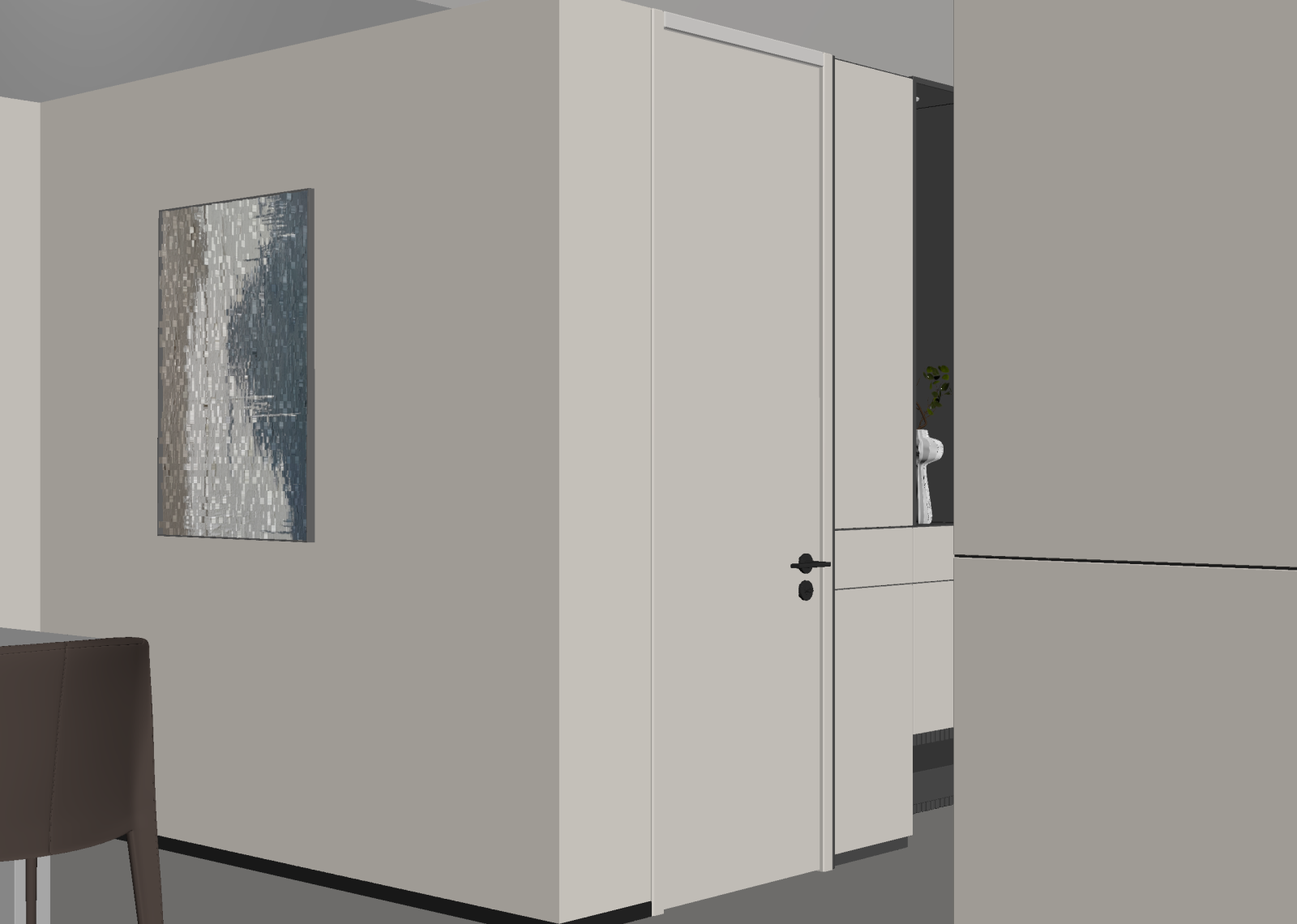 现代玄关3D模型下载【ID:1215081525】