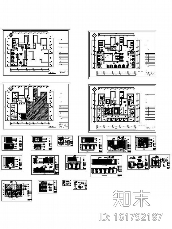 [上海]某茶楼设计装修图cad施工图下载【ID:161792187】