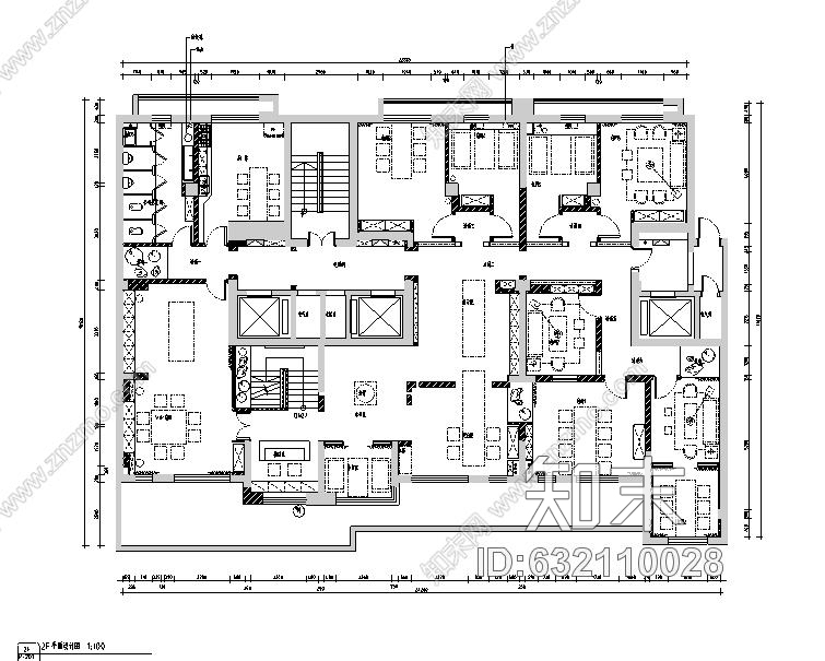 新疆禅意空间|合一茶道休闲会所设计施工图附效果图施工图下载【ID:632110028】