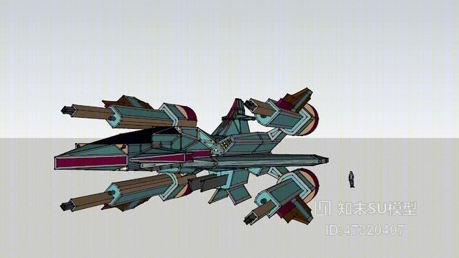 x-122a布赖顿突击艇SU模型下载【ID:47320407】