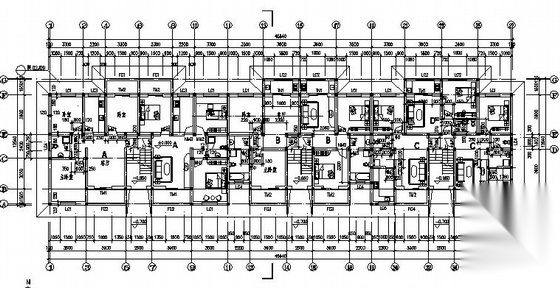 [西安]某公司六层青年公寓建筑施工图cad施工图下载【ID:149549114】