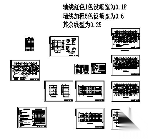 [西安]某公司六层青年公寓建筑施工图cad施工图下载【ID:149549114】