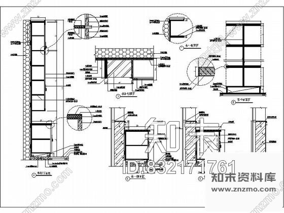 图块/节点书柜详图施工图下载【ID:832171761】
