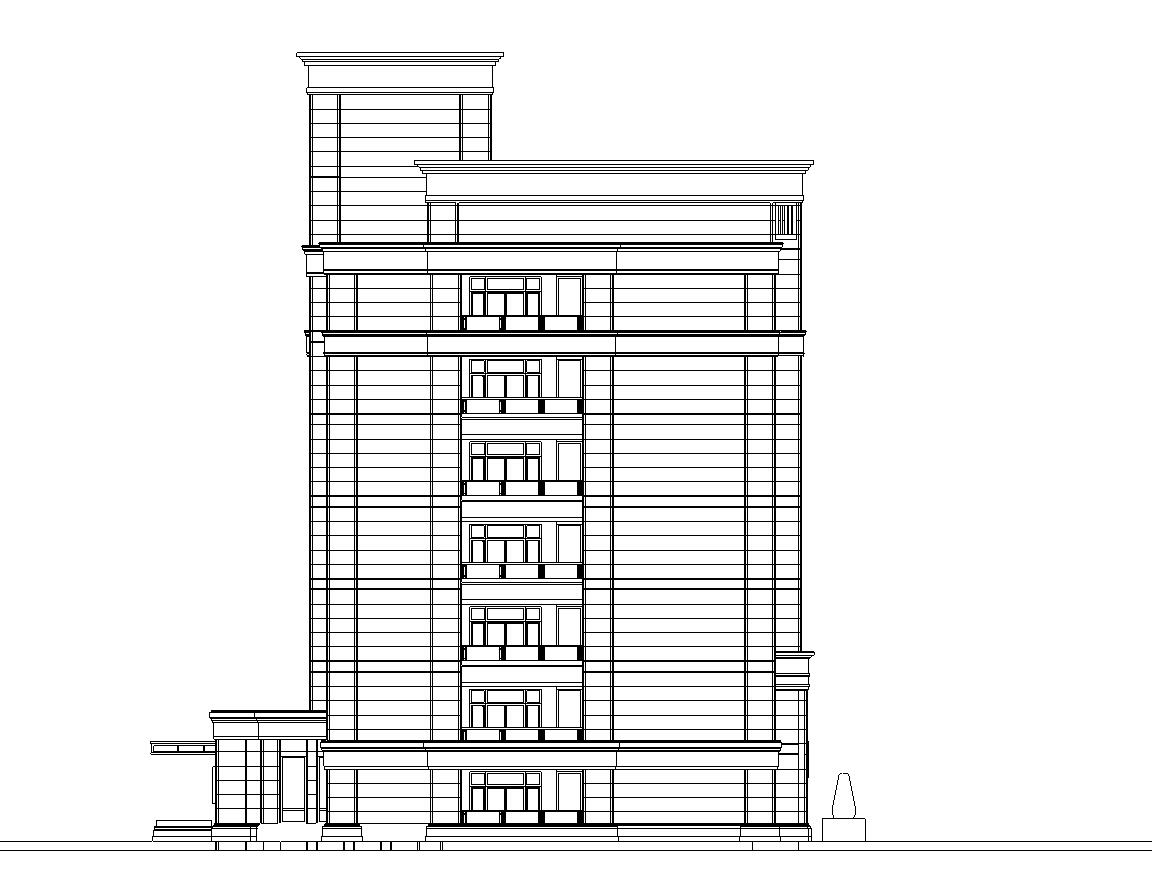 [上海]周浦欧陆风格居住区建筑施工图设计（CAD）施工图下载【ID:165419191】