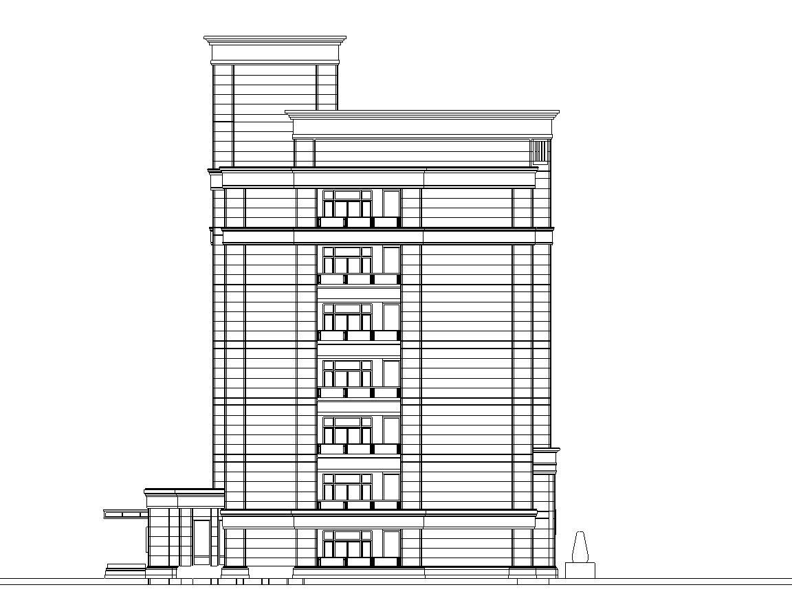 [上海]周浦欧陆风格居住区建筑施工图设计（CAD）cad施工图下载【ID:149867151】