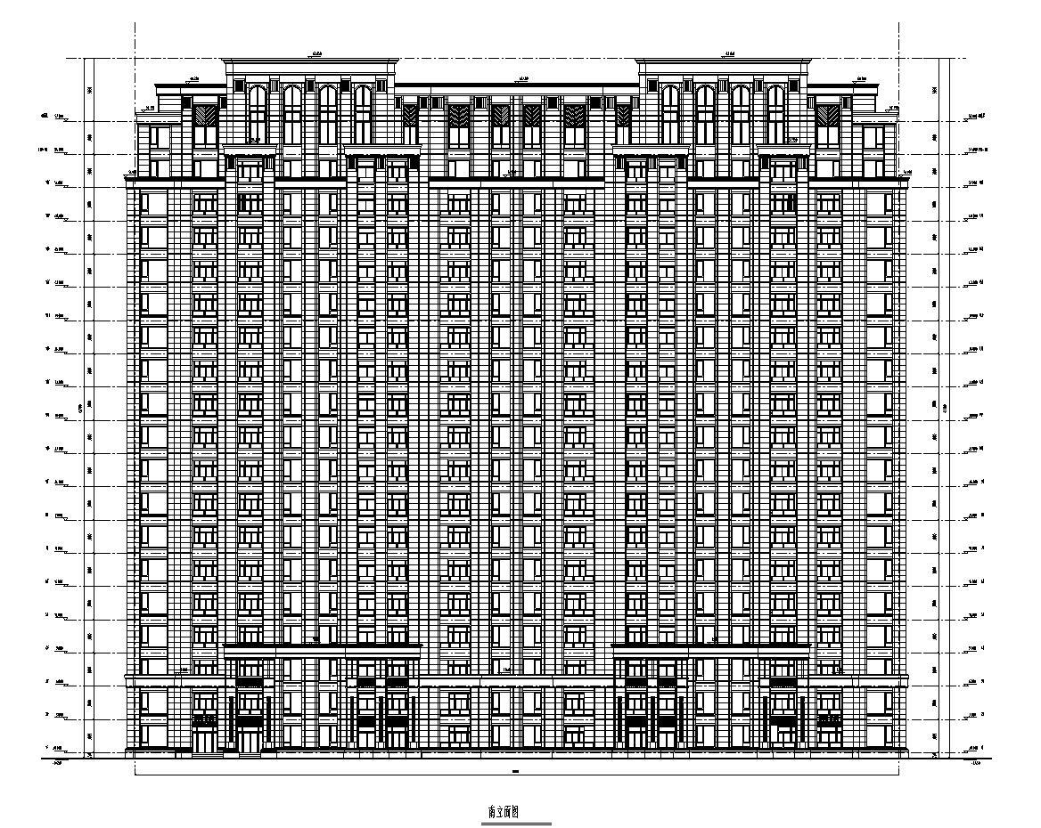 [上海]周浦欧陆风格居住区建筑施工图设计（CAD）cad施工图下载【ID:149867151】