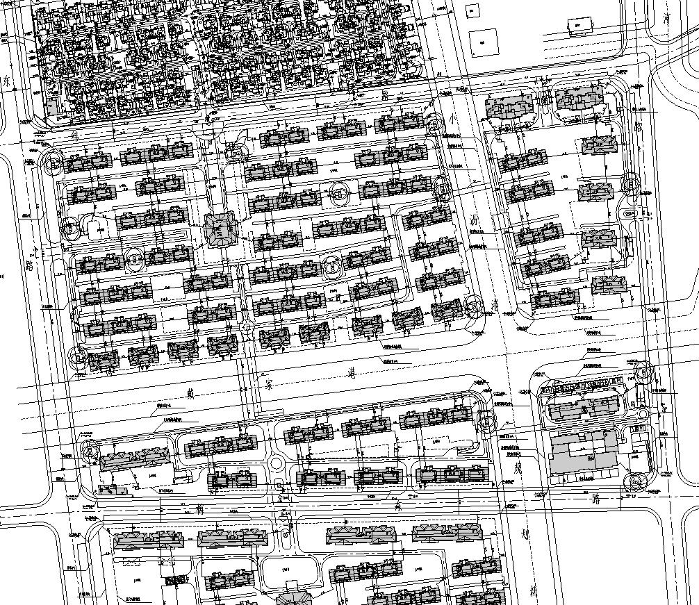 [上海]周浦欧陆风格居住区建筑施工图设计（CAD）施工图下载【ID:165419191】