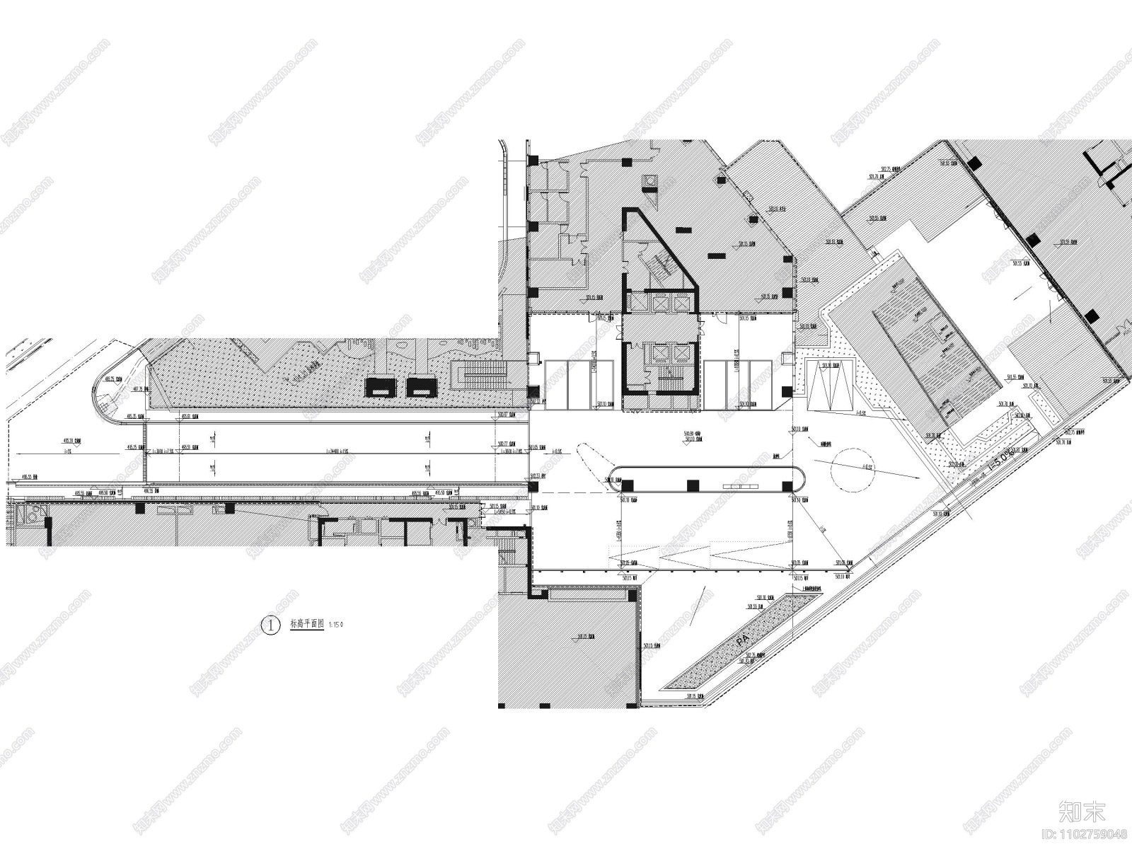四川成都五星级度假酒店项目景观施工图cad施工图下载【ID:1102759048】