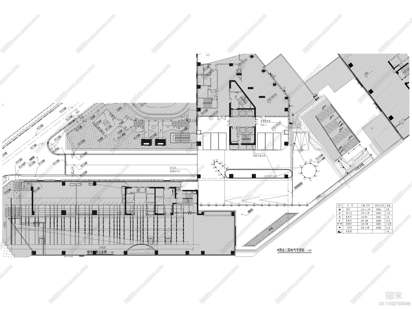 四川成都五星级度假酒店项目景观施工图cad施工图下载【ID:1102759048】