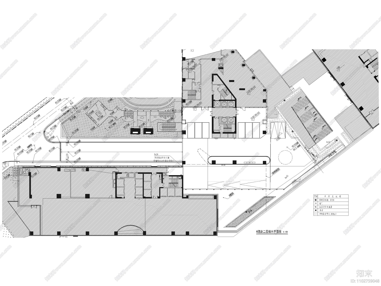 四川成都五星级度假酒店项目景观施工图cad施工图下载【ID:1102759048】