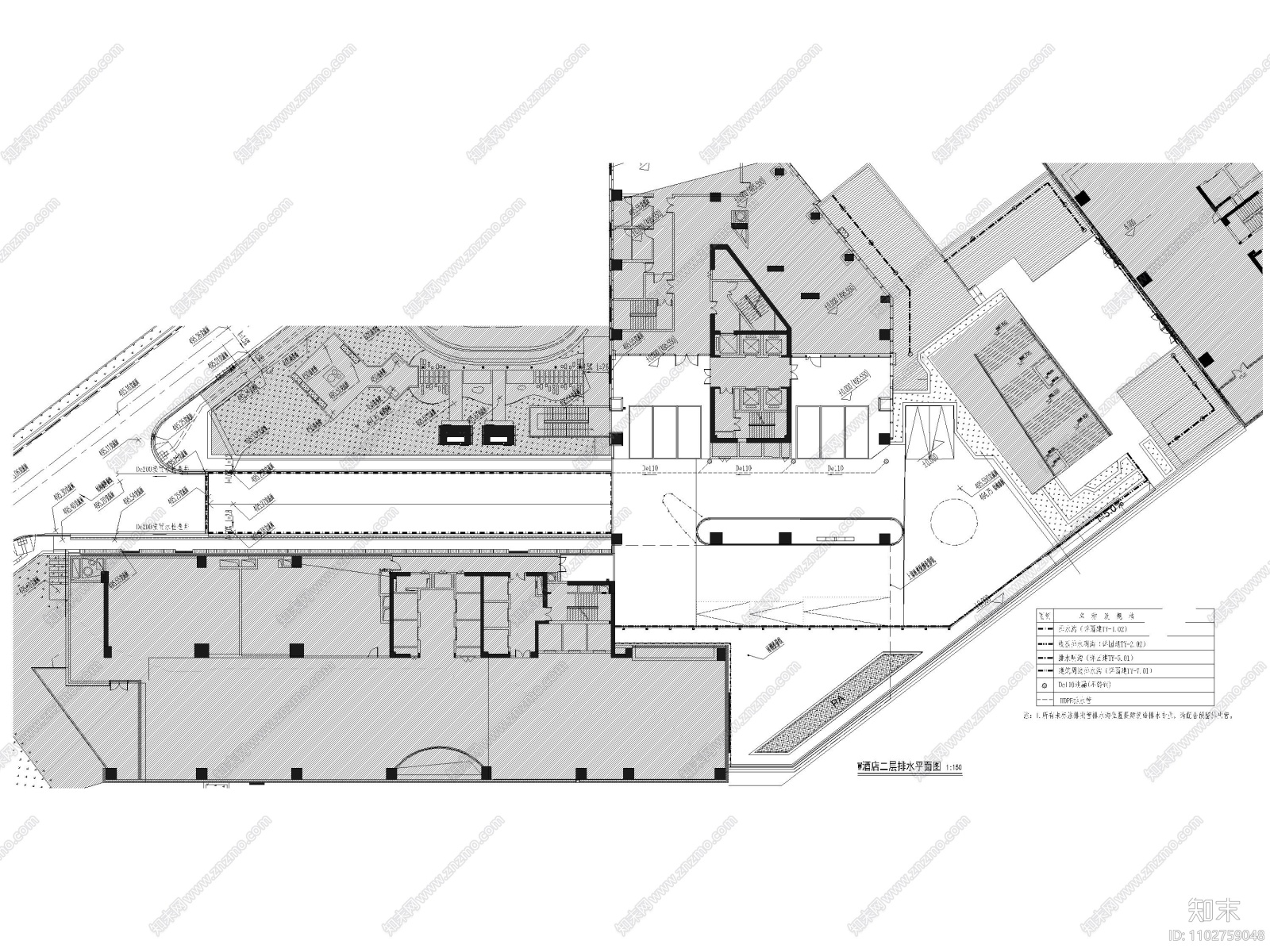 四川成都五星级度假酒店项目景观施工图cad施工图下载【ID:1102759048】