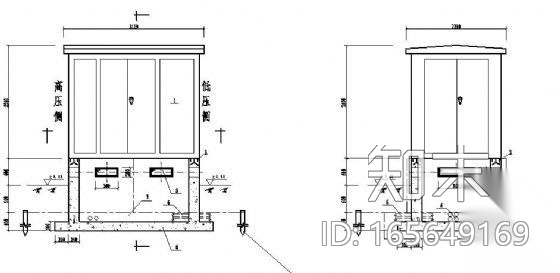 箱变基础及接地网安装图cad施工图下载【ID:165649169】