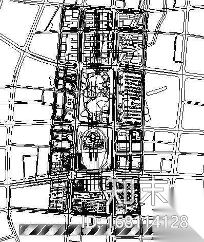 [广州市]某广场地区城市设计方案cad施工图下载【ID:168114128】