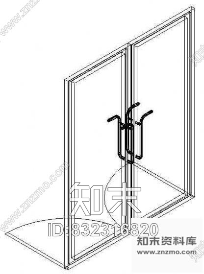 图块/节点门CAD模型图块20cad施工图下载【ID:832316820】