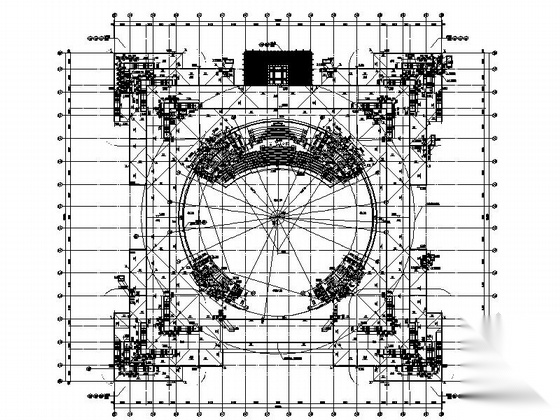 [河南]圆形高层文化演艺中心建筑设计施工图（2015年图纸...施工图下载【ID:166063118】