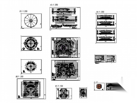 [河南]圆形高层文化演艺中心建筑设计施工图（2015年图纸...施工图下载【ID:166063118】