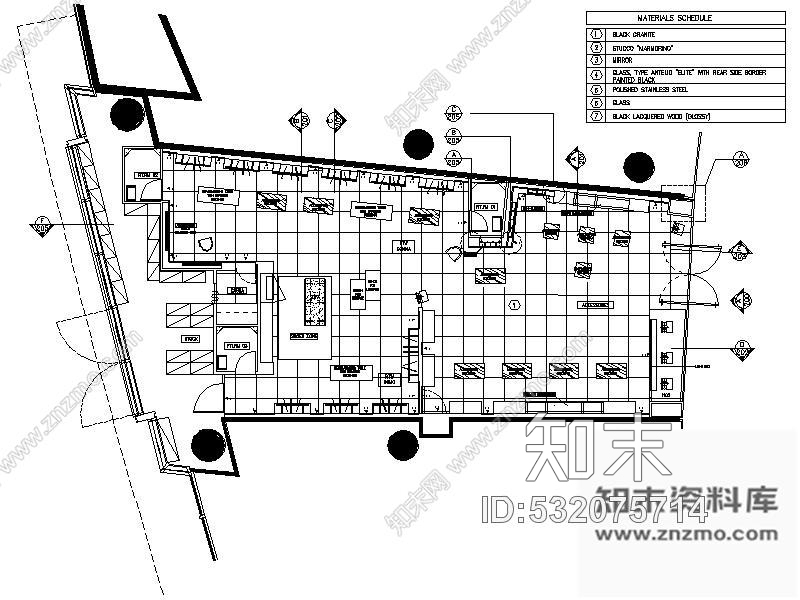 施工图台北某品牌服饰室内专卖店装修图cad施工图下载【ID:532075714】