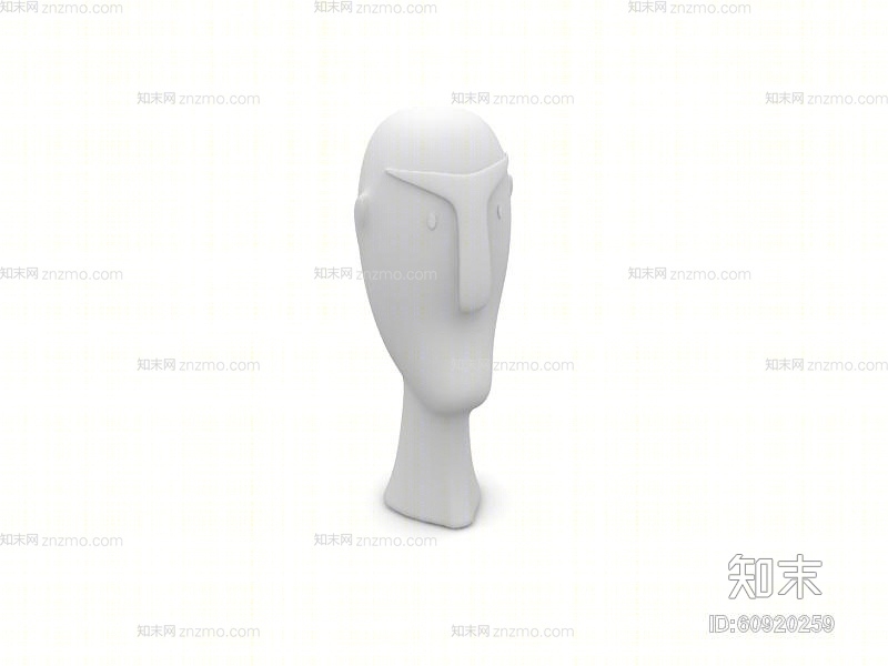 白模装饰品3D模型下载【ID:60920259】