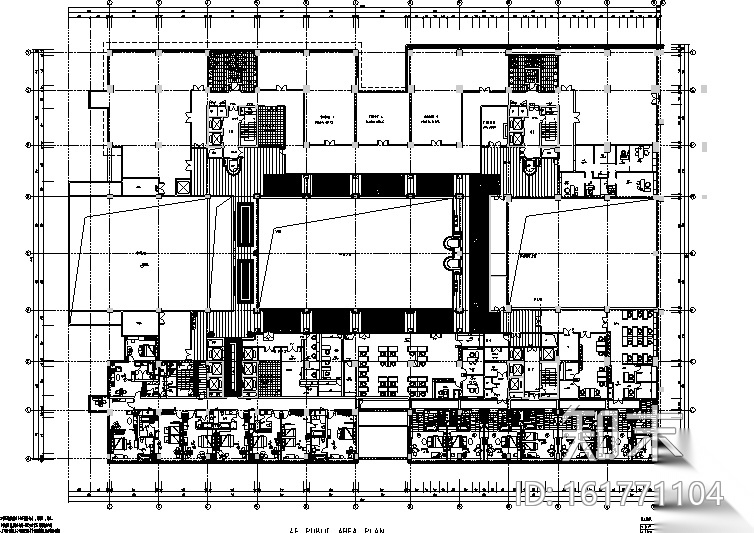 23000平米酒店空间设计施工图（附效果图+材料表）cad施工图下载【ID:161771104】