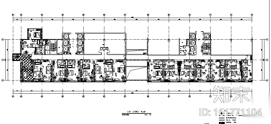 23000平米酒店空间设计施工图（附效果图+材料表）cad施工图下载【ID:161771104】