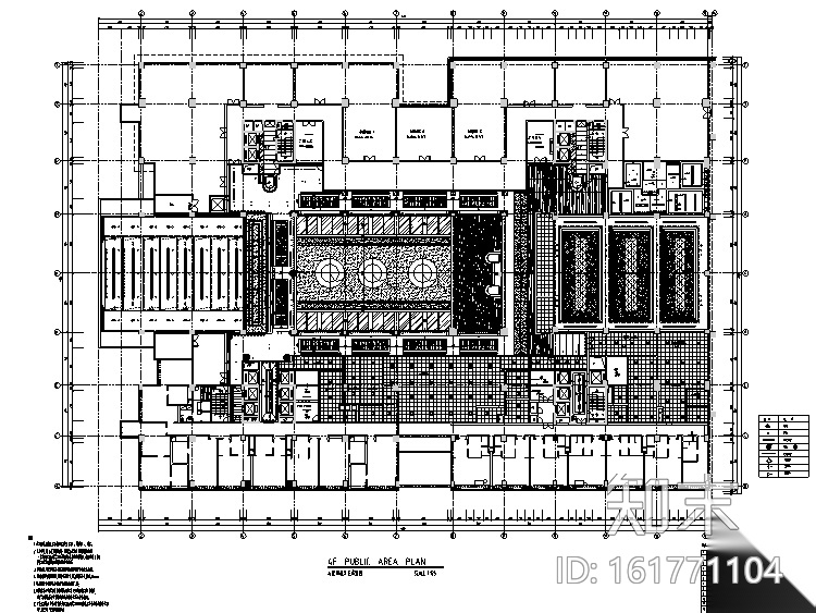 23000平米酒店空间设计施工图（附效果图+材料表）cad施工图下载【ID:161771104】