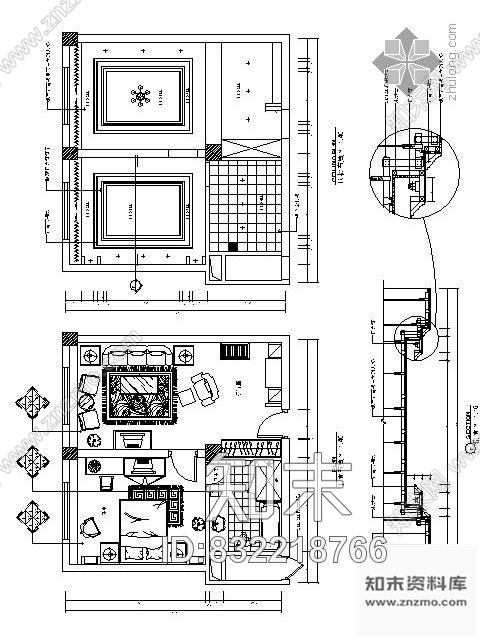 图块/节点豪房客房详图cad施工图下载【ID:832218766】