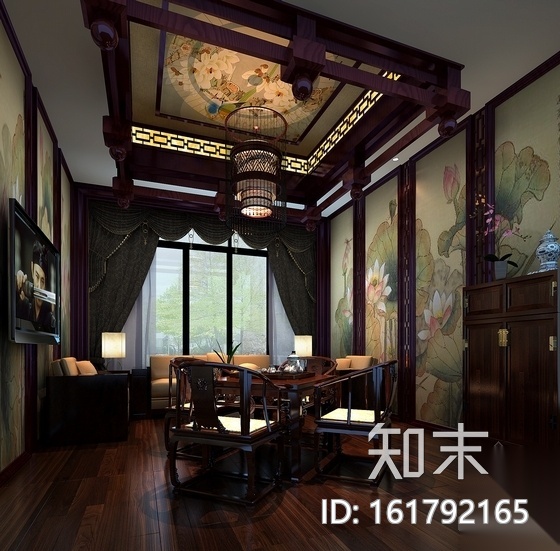 [福州]某特色茶楼室内装修施工图（含效果）施工图下载【ID:161792165】