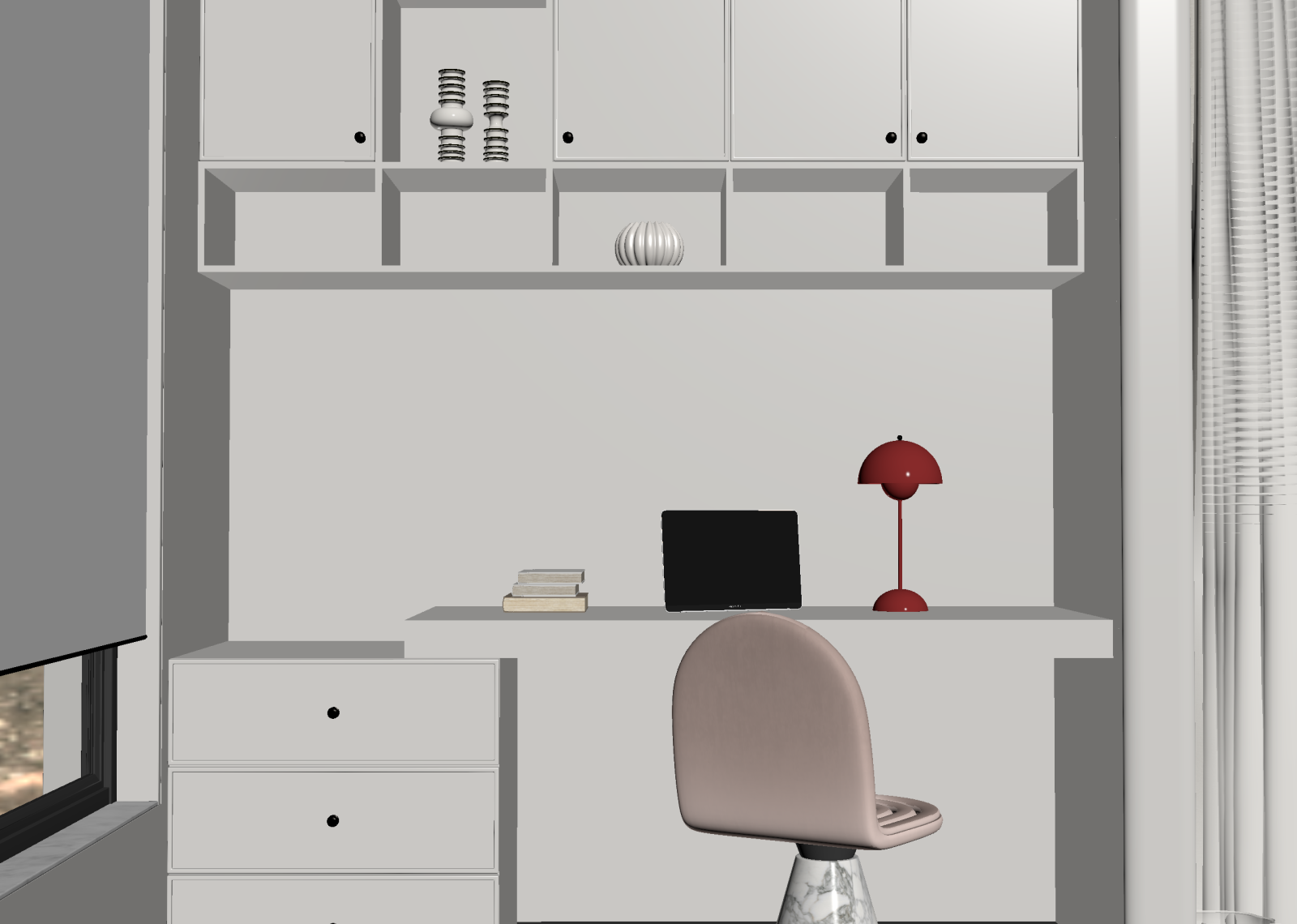 法式书房3D模型下载【ID:1214817511】