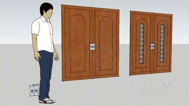 双开门SU模型下载【ID:117932925】
