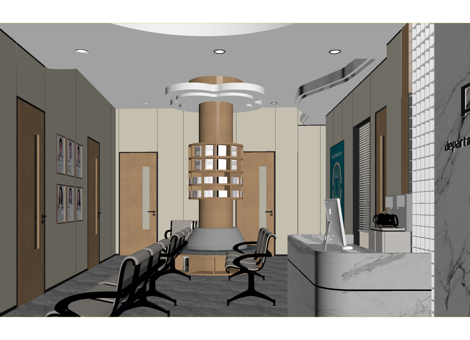 现代接待室3D模型下载【ID:1214985612】
