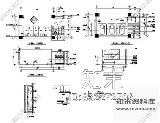 图块/节点标准三人间病房装饰详图cad施工图下载【ID:832272708】