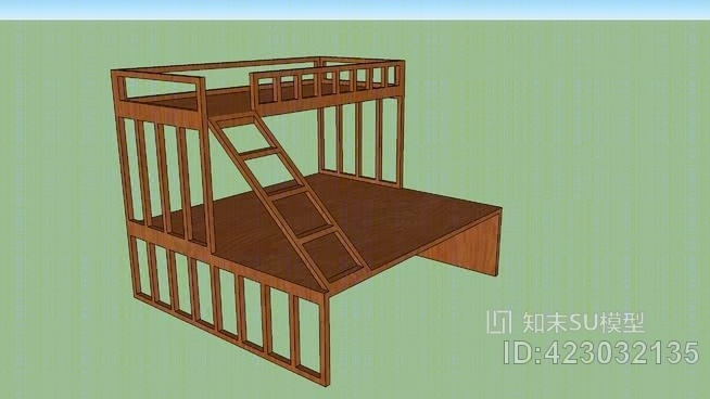 双层床SU模型下载【ID:423032135】