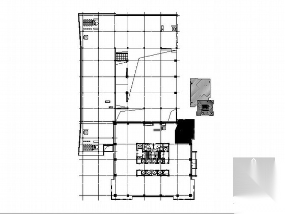 [成都]高层塔式框架剪力墙结构住宅办公区规划施工图施工图下载【ID:160722110】