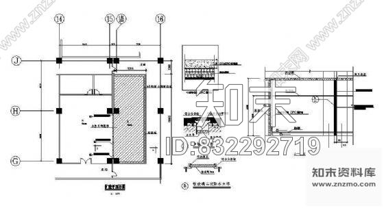 图块/节点墙面节点详图cad施工图下载【ID:832292719】