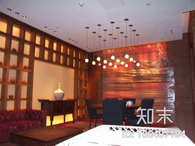 [北京]银泰柏悦酒店休闲吧施工图设计附实景照片cad施工图下载【ID:166407194】